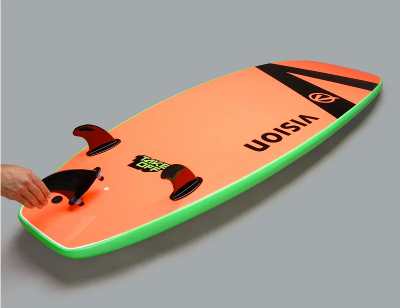 Vision VCT TakeOff Whopper Wide Softboard Lime/Warm Red-3