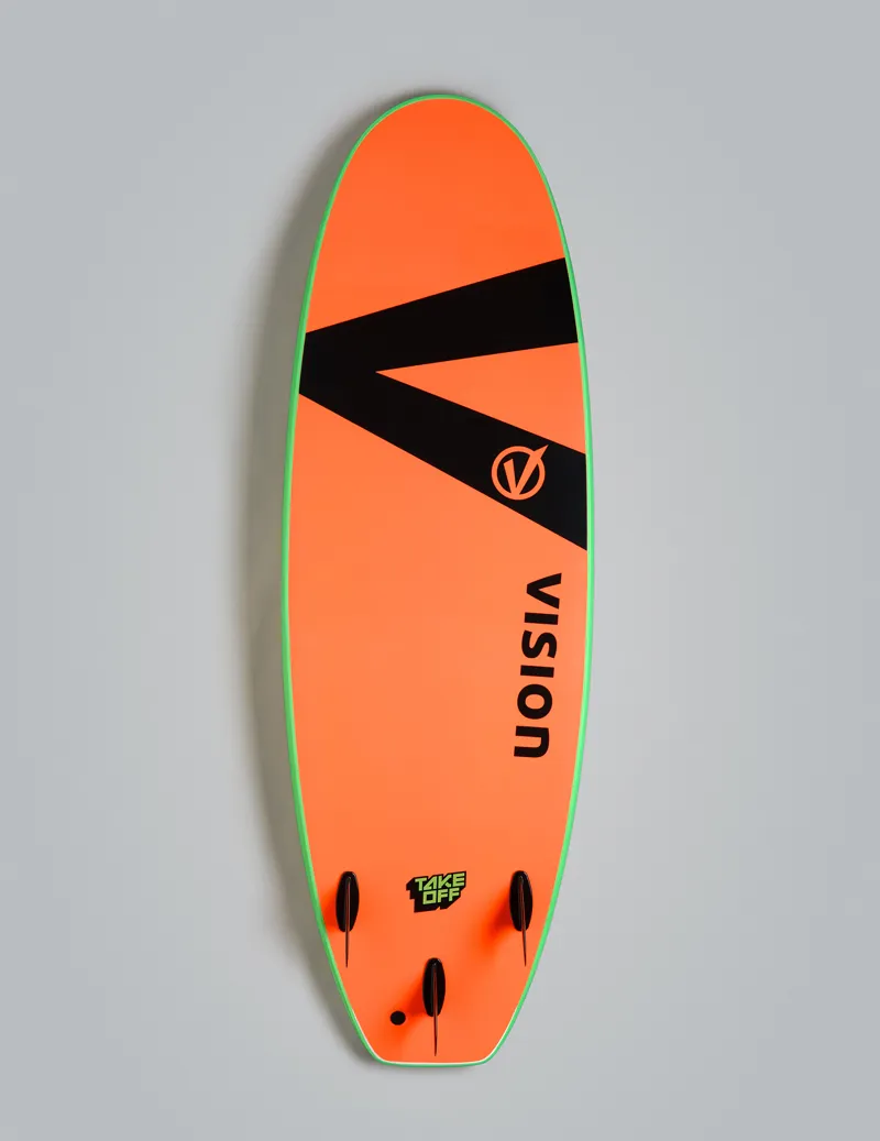 Vision VCT TakeOff Whopper Wide Softboard Lime/Warm Red-2