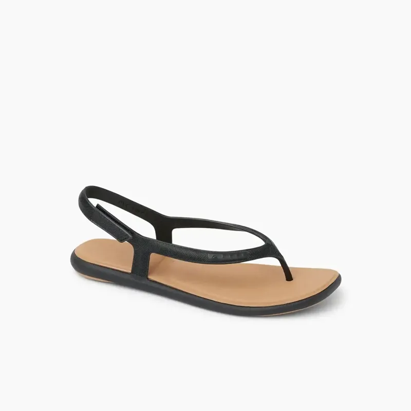 Reef Womens Water Willow Maya Flip Flops Black