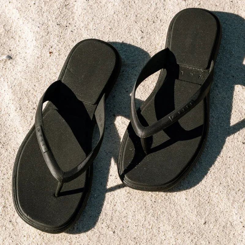 Reef Womens Water Willow Maya Flip Flops Black-1