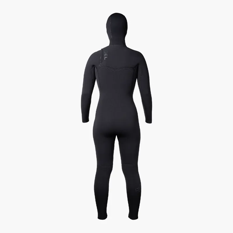 Xcel Womens Comp+ 5/4 Hooded Wetsuit Black-1