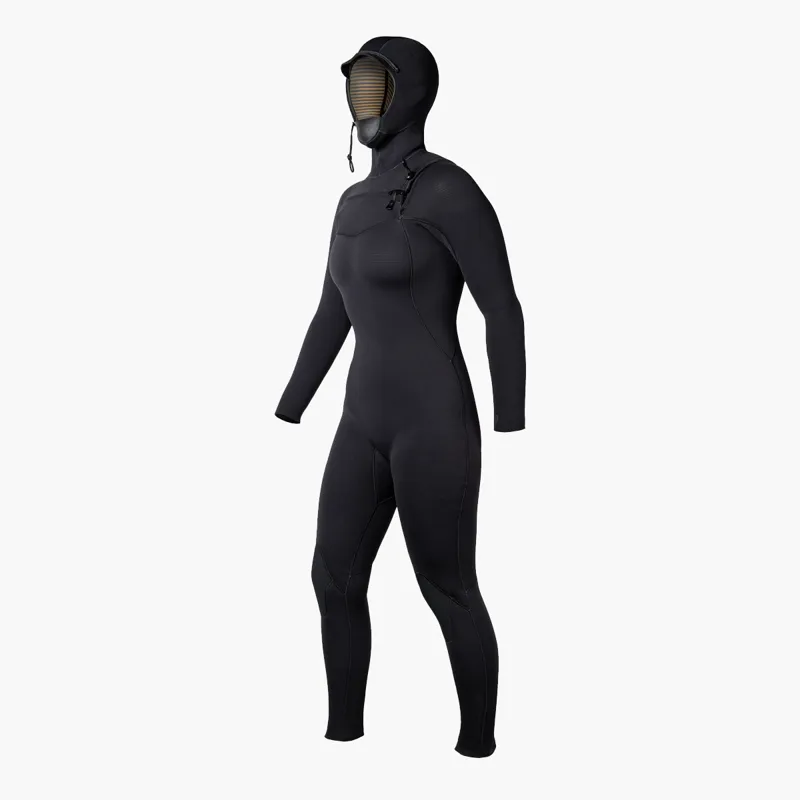 Xcel Womens Comp+ 5/4 Hooded Wetsuit Black-2