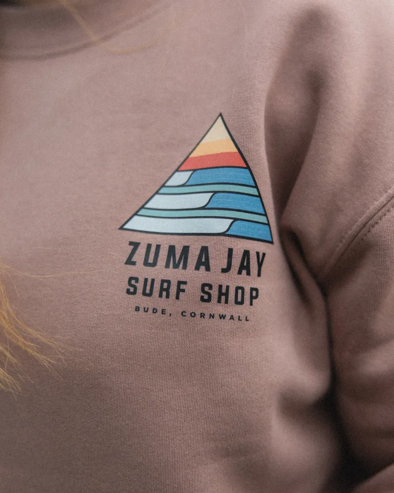 Zuma Jay Point Crew Womens Hazy Pink-2