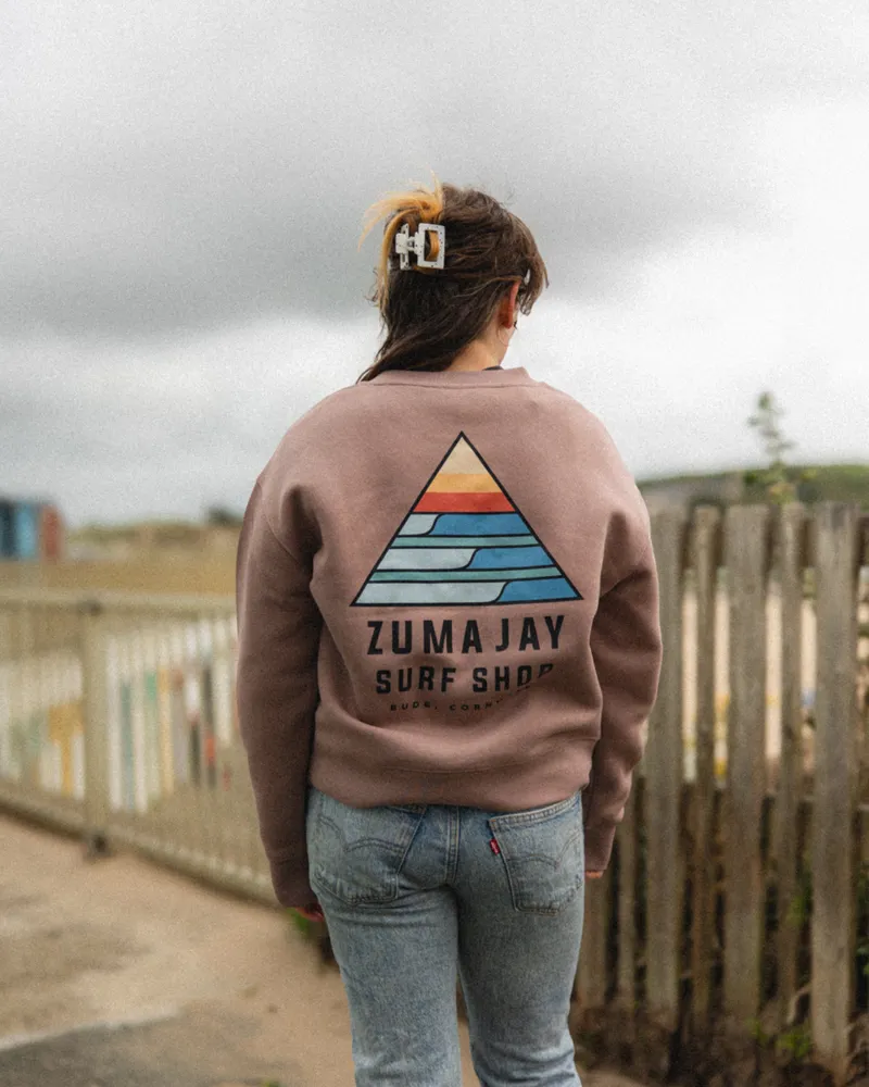 Zuma Jay Point Crew Womens Hazy Pink-1