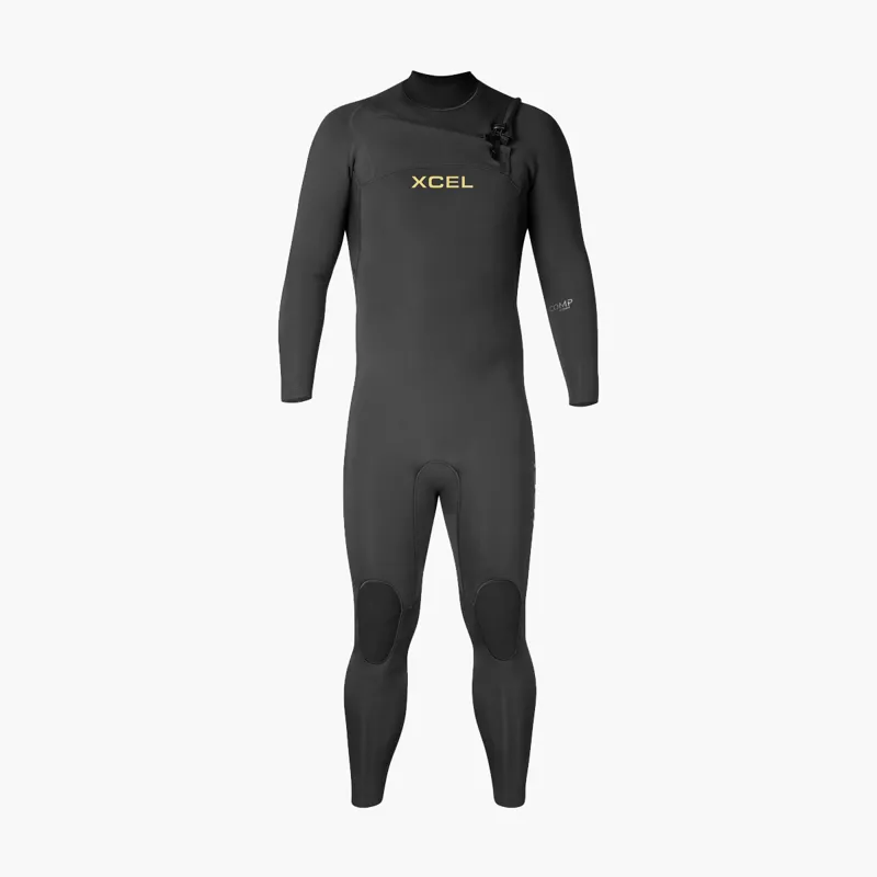 Xcel Mens Comp 5/4 Chest Zip 2025 Wetsuit Black