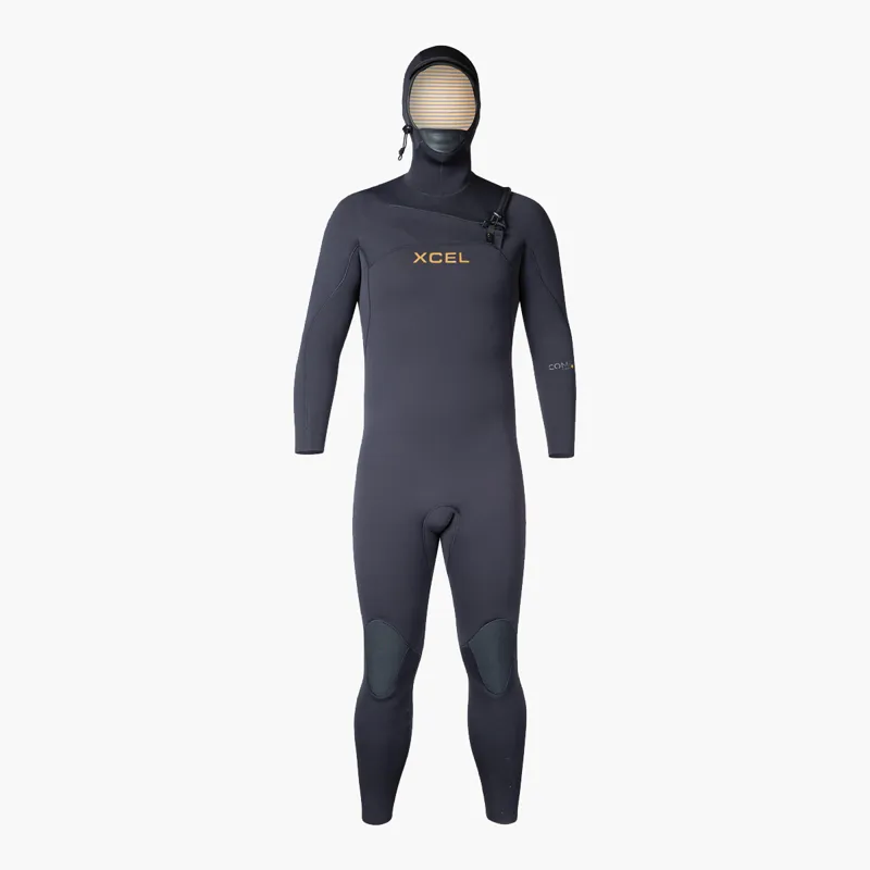 Xcel Mens Comp+ 5/4 Hooded Wetsuit Black