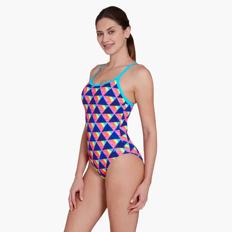 Zoggs Ecofeel Strikeback Divine Silver Lined Swimsuit-2