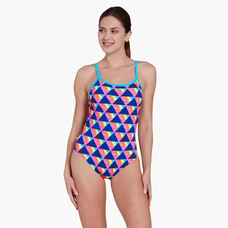 Zoggs Ecofeel Strikeback Divine Silver Lined Swimsuit