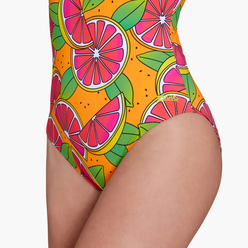 Zoggs Ecofeel Scoopback Zest Silver Lined Swimsuit-3