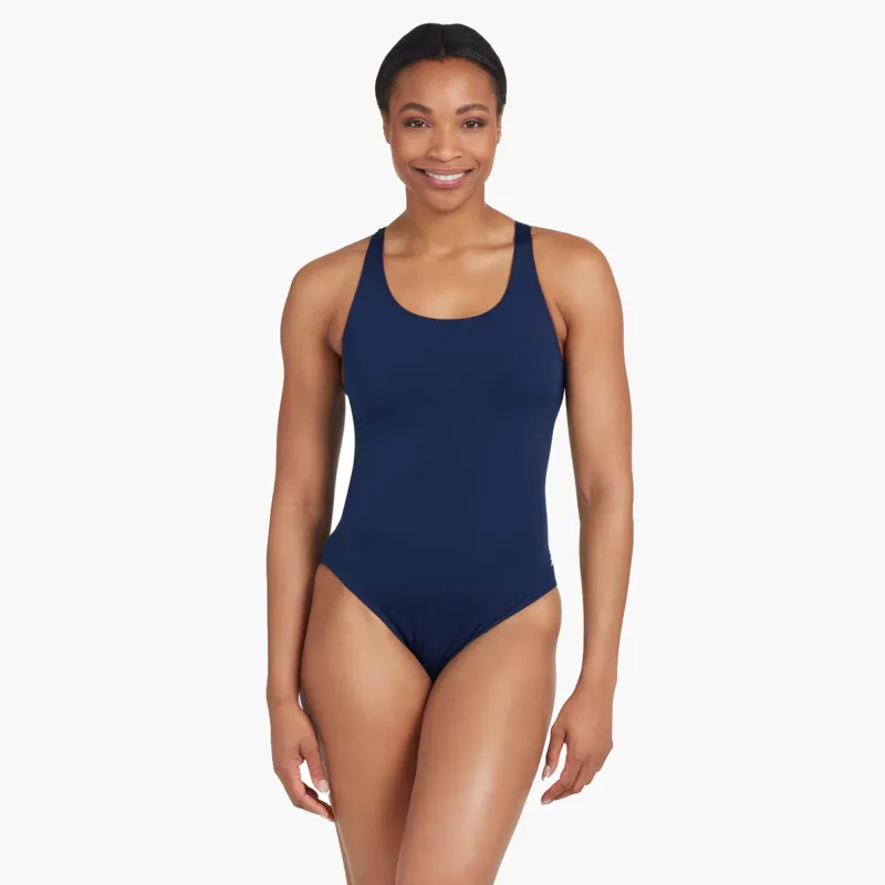 Zoggs Cottlesloe Powerback Swimsuit Navy-2