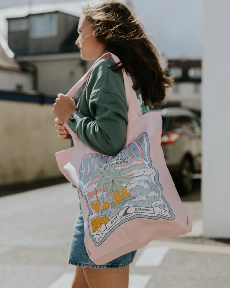 Zuma Jay Aloha Tote Pink-1