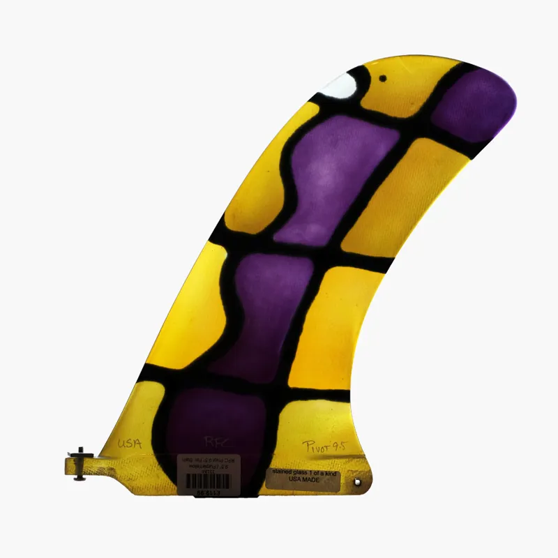 Rainbow Fin Co Pivot 9.5 Fin Stain Glass