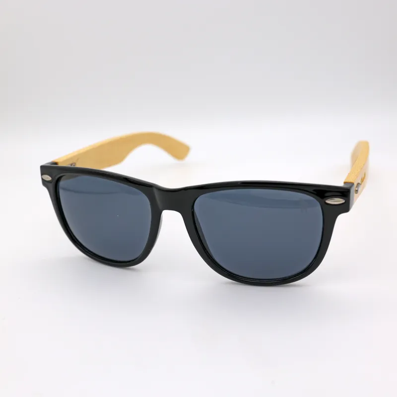 Zuma Jay Wayfarer Sunglasses Bamboo Black