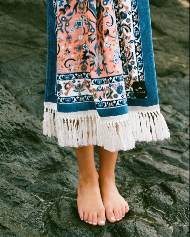 Slowtide Haven Towel Guava-2