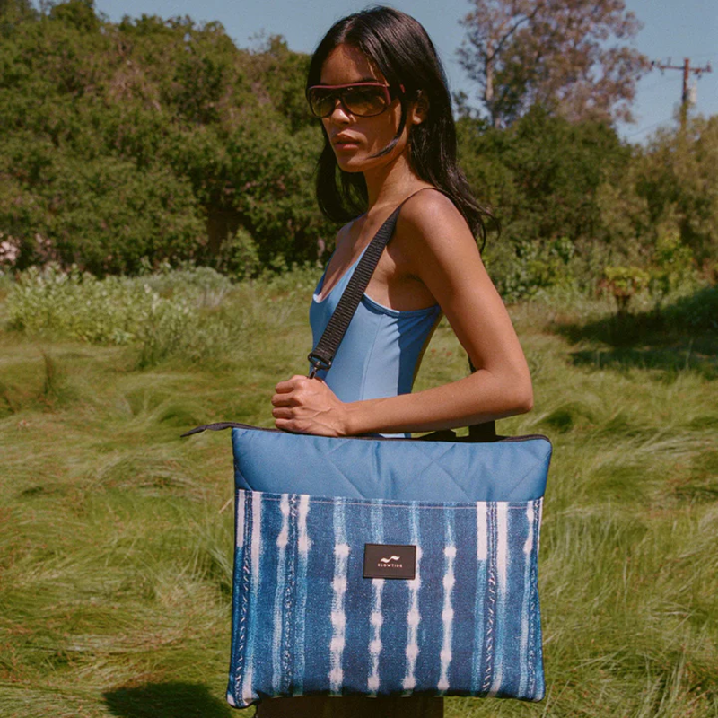 Slowtide Kyoto Packable Picnic Blanket Indigo-4