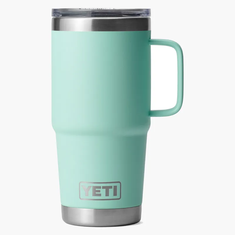 YETI Rambler 20 oz / 591ml Travel Mug With Leakproof Stronghold Lid - Seafoam-1
