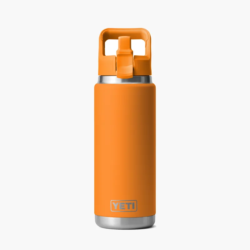 YETI Rambler 26 oz / 769ml Bottle With Colour-Match Straw Lid - King Crab-1