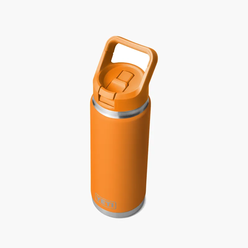 YETI Rambler 26 oz / 769ml Bottle With Colour-Match Straw Lid - King Crab-3