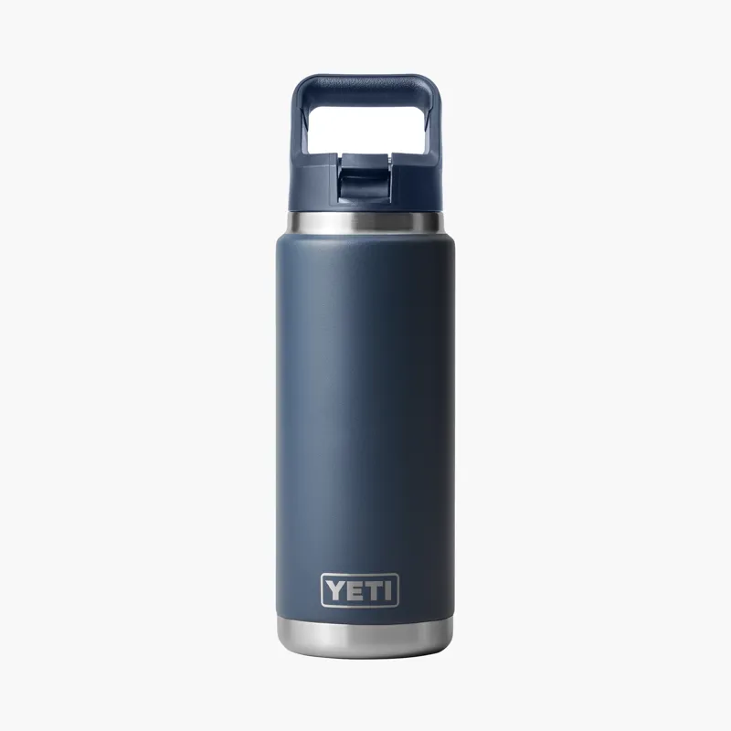 YETI Rambler 26 oz / 769ml Bottle With Colour-Match Straw Lid - Navy