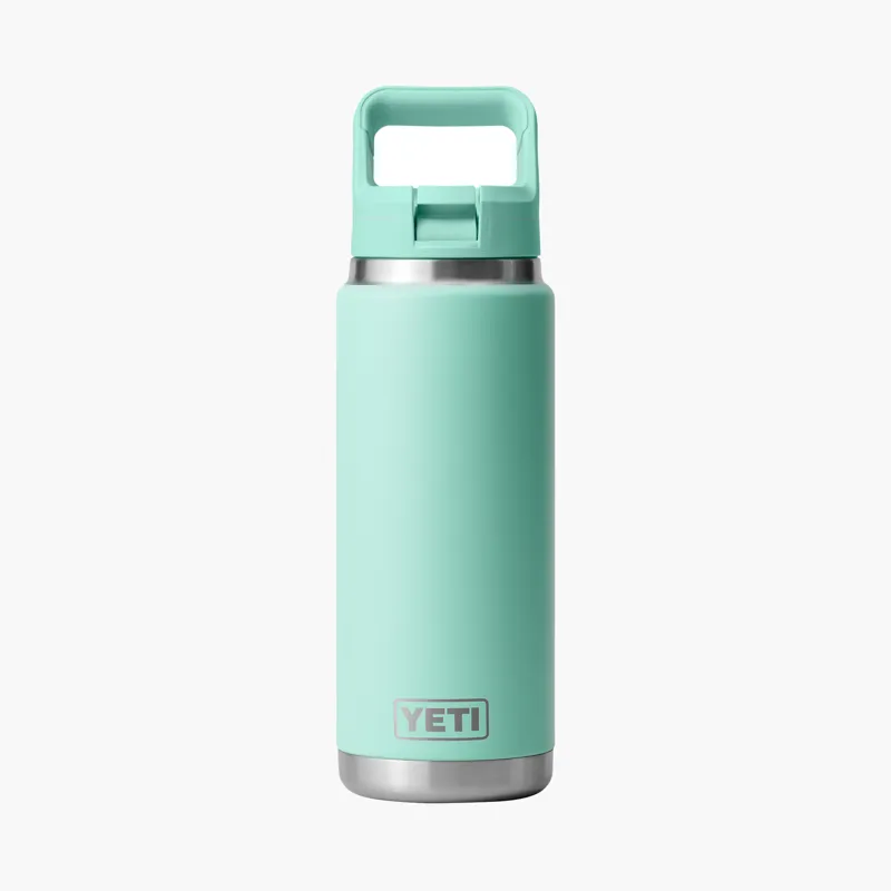 YETI Rambler 26 oz / 769ml Bottle With Colour-Match Straw Lid - Seafoam