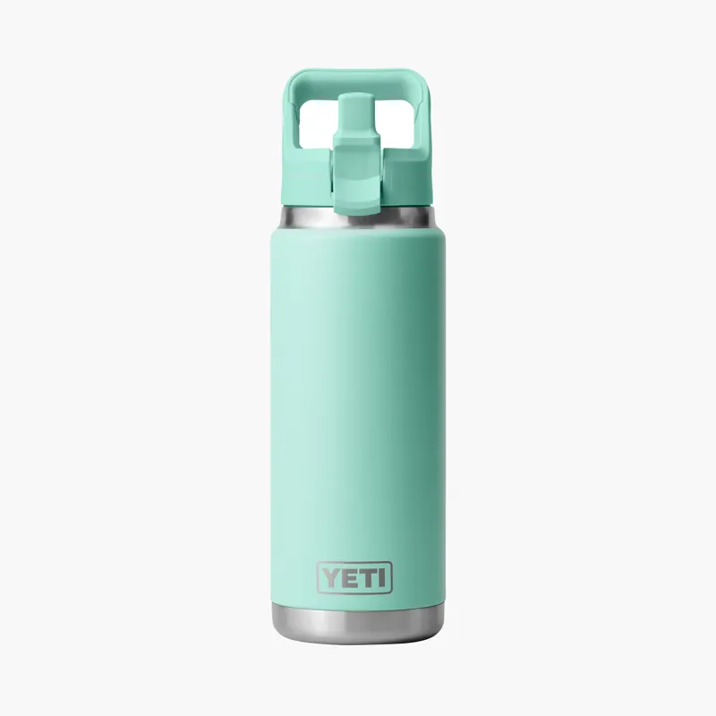 YETI Rambler 26 oz / 769ml Bottle With Colour-Match Straw Lid - Seafoam-1