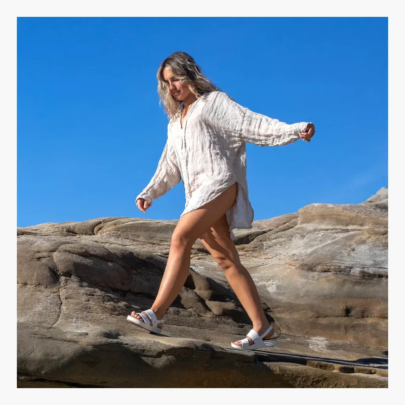 Reef Womens Water Vista White/Tan-4